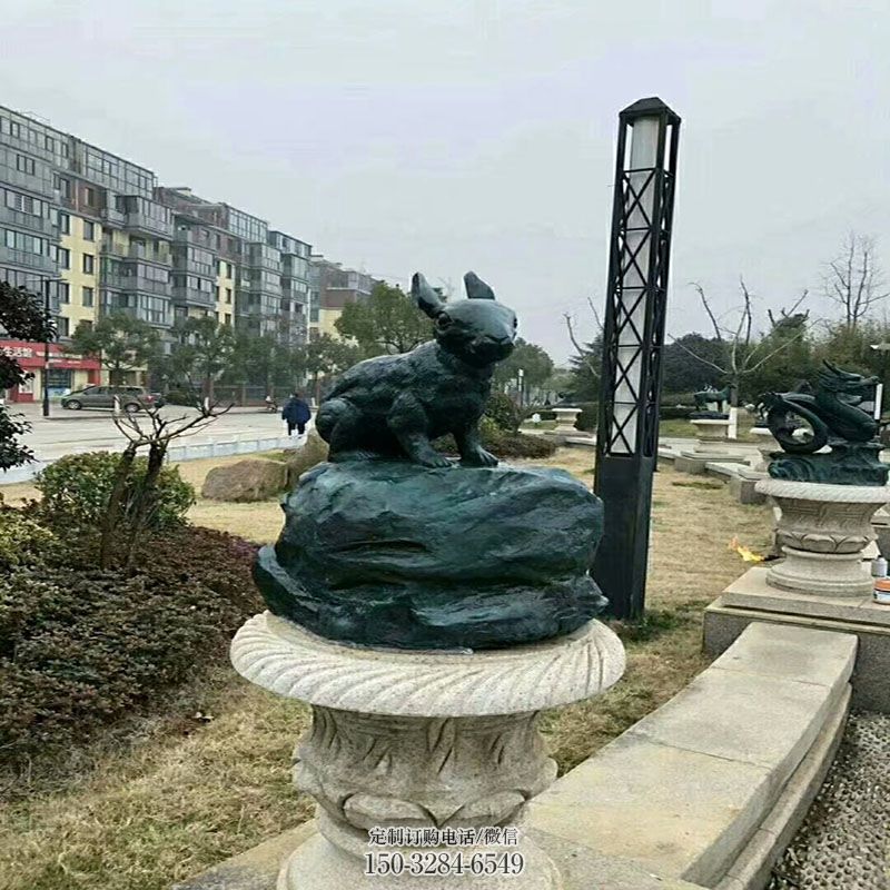 小品实景-地支对应-属相雕塑